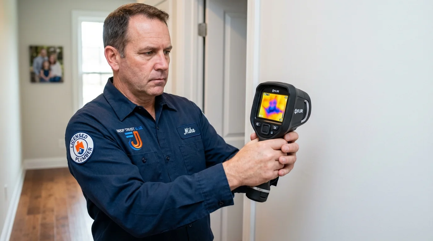 Thermal imaging leak detection by Johns Plumbing LLC in Elk Grove Village
